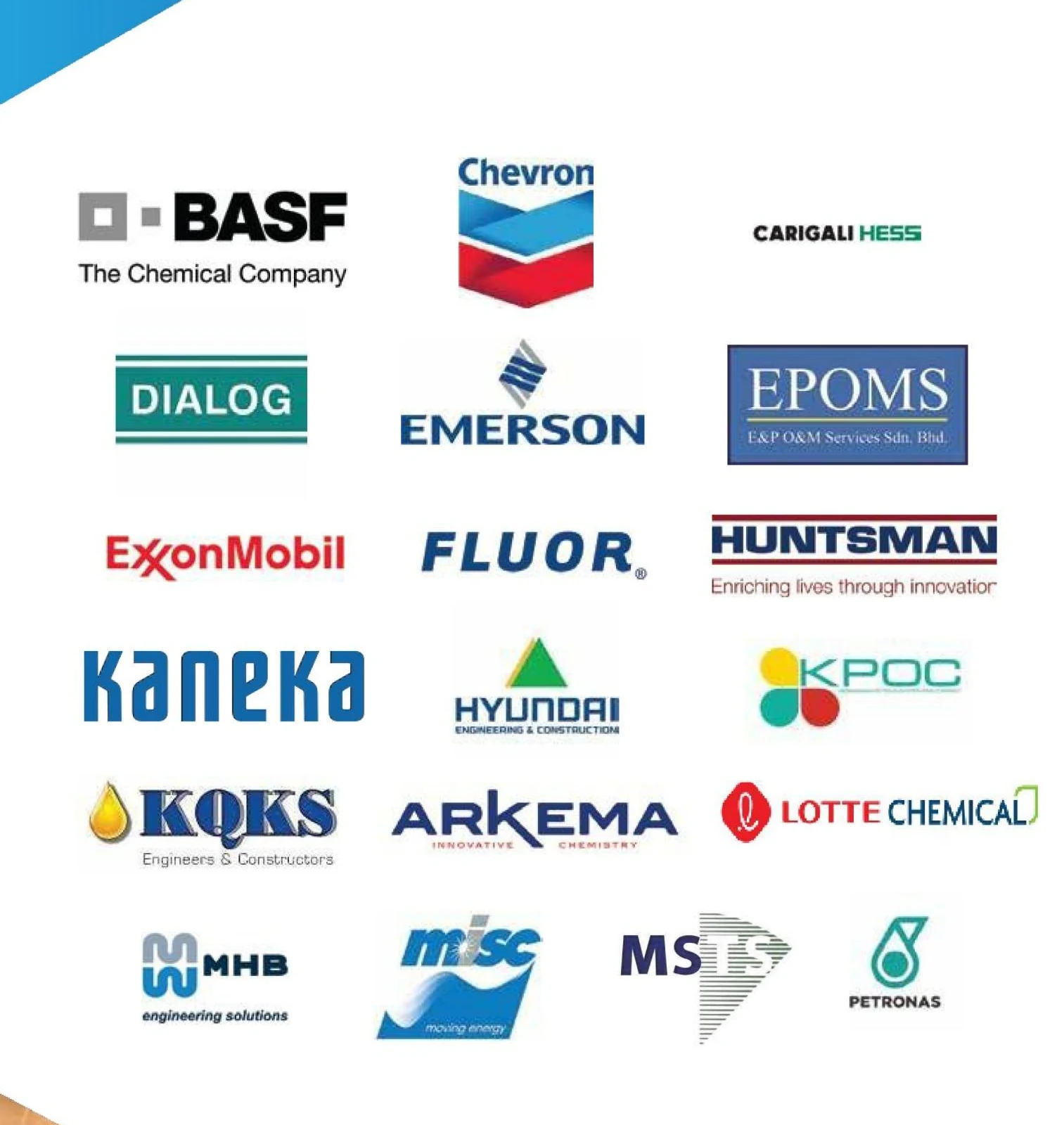 First board of organization logos represented in the company profile